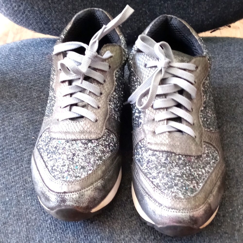 Mi.IM Silver Sequin Sneakers